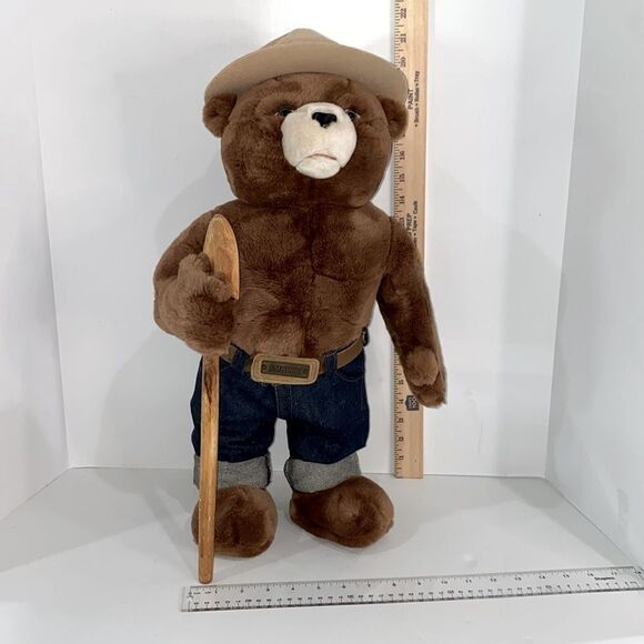 Vintage J.J. WIND INC. Limited Edition Smokey The Bear Large Stuffed Plush - Picture 10 of 17